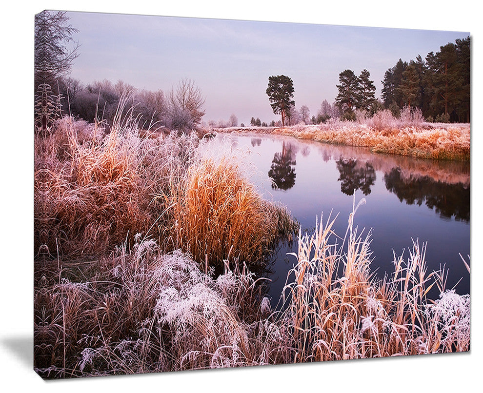 "Fairy Autumn Dawn Panorama" Landscape Print Wall Artwork, 40"x30"