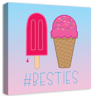 Besties Dessert 20x20 Canvas Wall Art