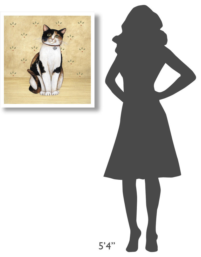 "Country Kitty III" Digital Paper Print by David Carter Brown, 26"x26"