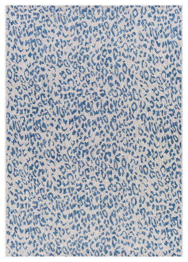 Surya Eagean EAG-2353 2'7"x12' Rug, Bright Blue/Navy/Pale Blue/Ivory/Medium Gray