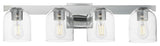 Maxim 21234CL Scoop 4 Light 30"W Vanity Light - Polished Chrome