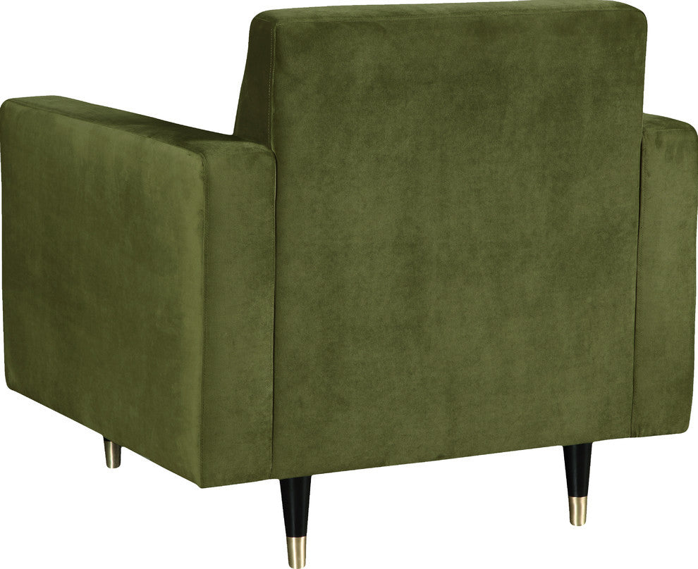 Lola Velvet Upholstered Chair, Olive