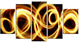 "Gold Shock Abstract" Canvas Painting