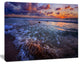 Cloudy Sky and Stormy Waves, Seashore Canvas Art Print, 60"x28"