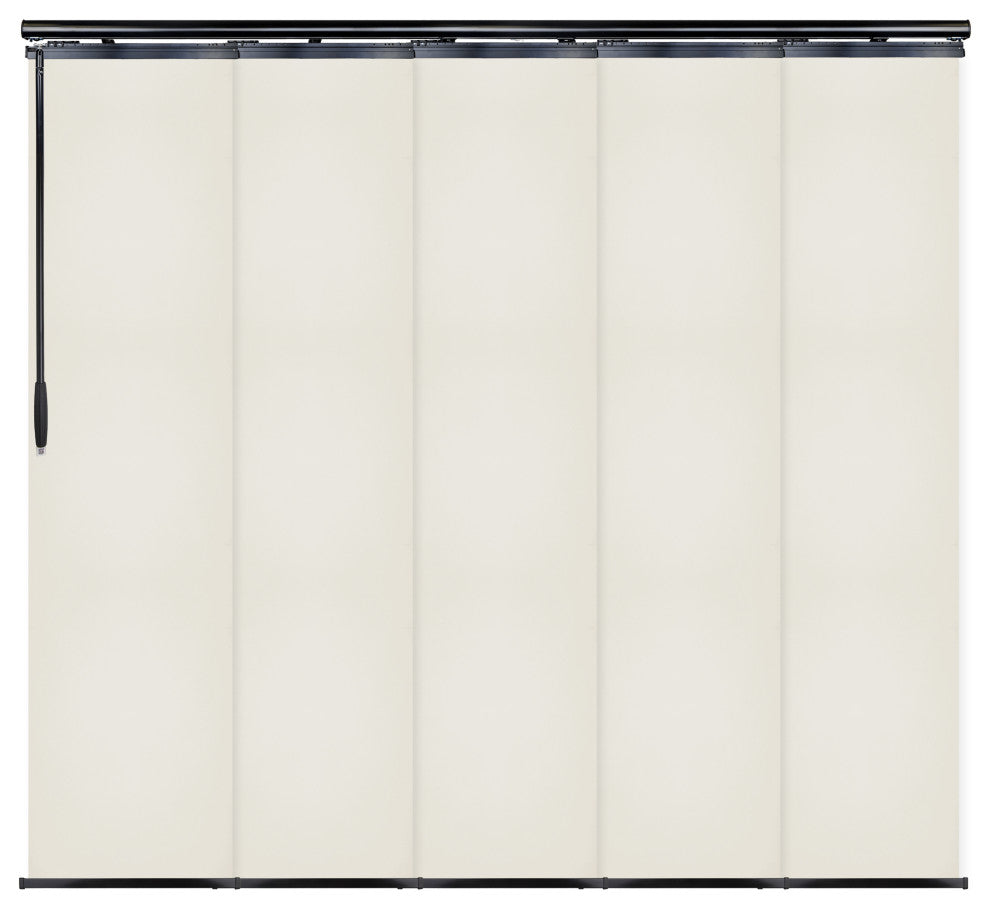 Scarlet 5-Panel Track Extendable Vertical Blinds 58-110"W