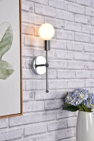 Kayla 1-Light Chrome Wall Sconce