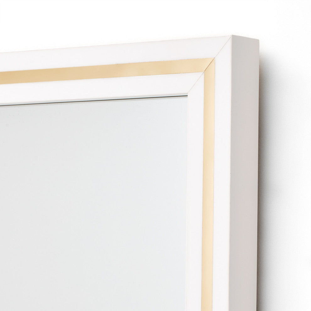 Palm Gate Wall Mirror, Cloud White