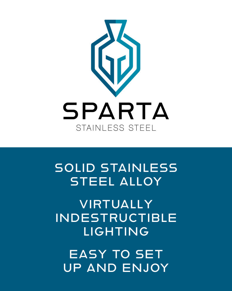 Hinkley Sparta Dot Large Stainless Steel Led Round Button Light, Black