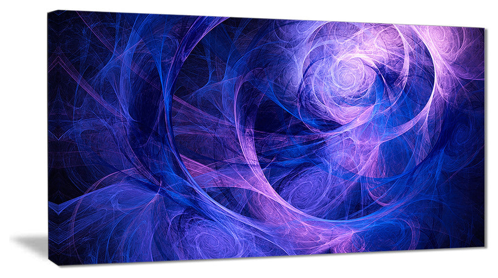 "Bright Blue Stormy Sky" Abstract Digital Art Canvas Print