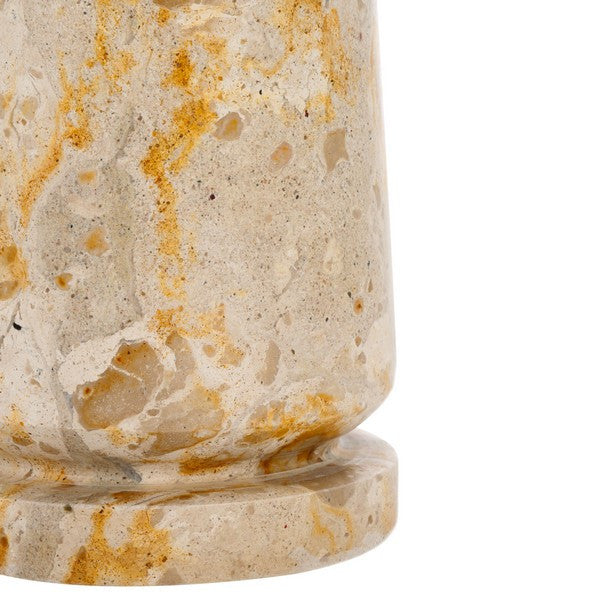 Safavieh Couture Valentia Round Marble Accent Table, Beige