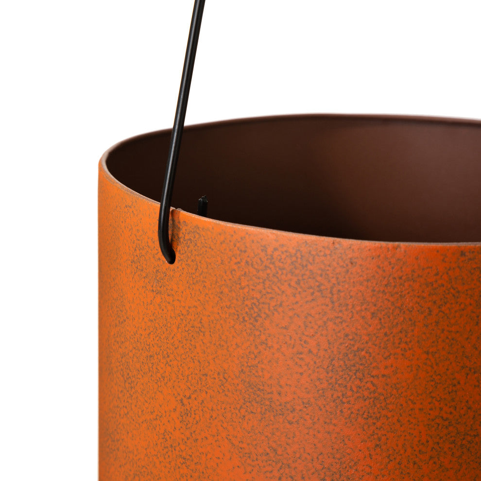 Metal Cutout Pumpkin Bucket,  Set of 2