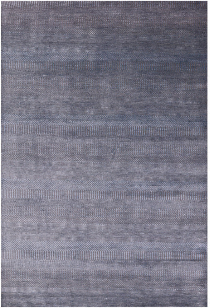 Wool and Silk Handmade Savannah Grass Rug 6' 0" X 8' 11" Q11403