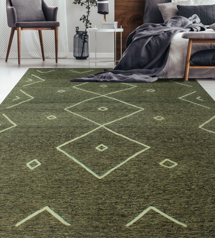 High-Low Kilim Emad Charcoal Rug