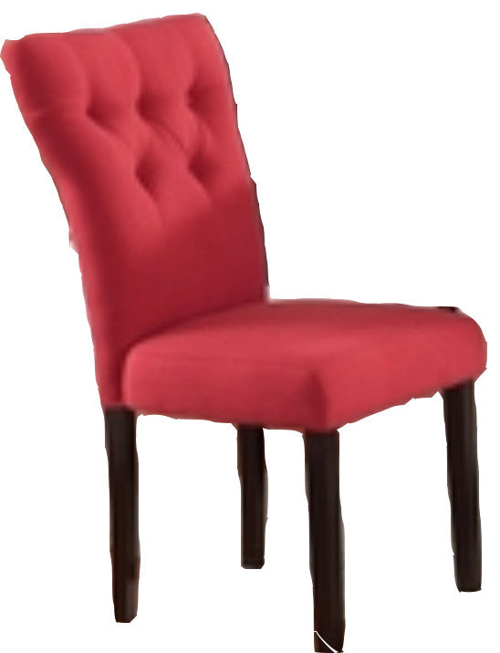 26" X 21" X 39" 2pc Light Brown Linen And Walnut Side Chair