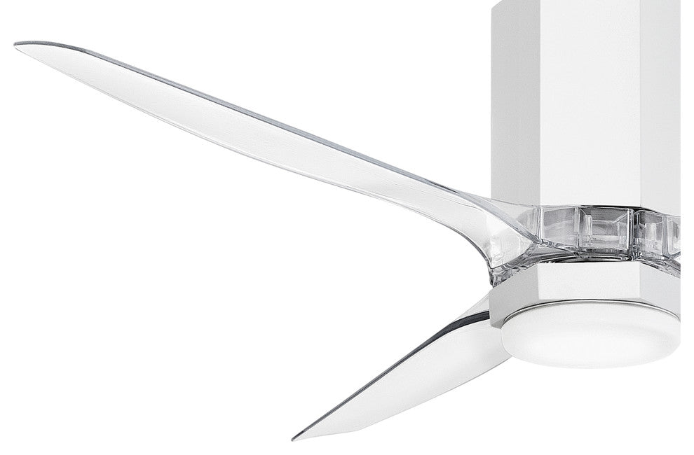 Hinkley Facet 52" Led Smart Fan, Matte White