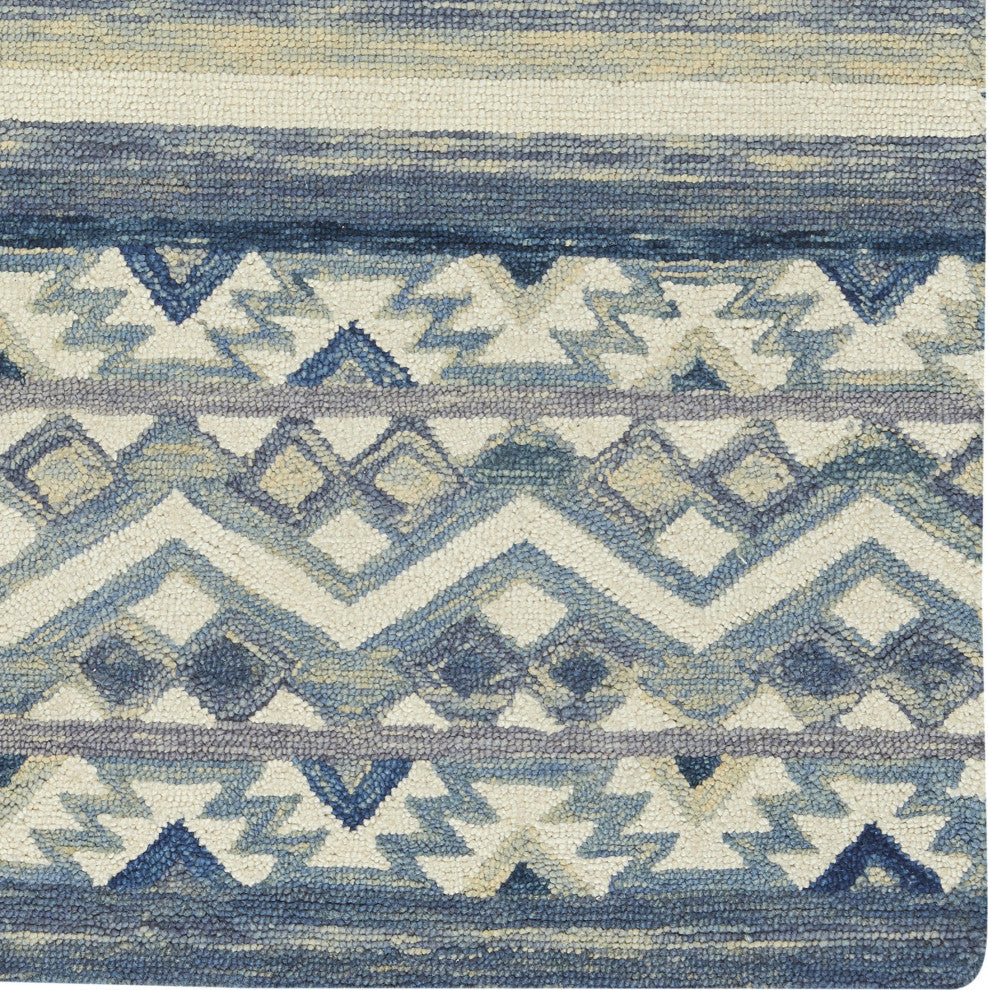 Capel Shakta-Kelim Shakta-Kelim Hand Tufted Area Rug 8''x10'' Blue Rug