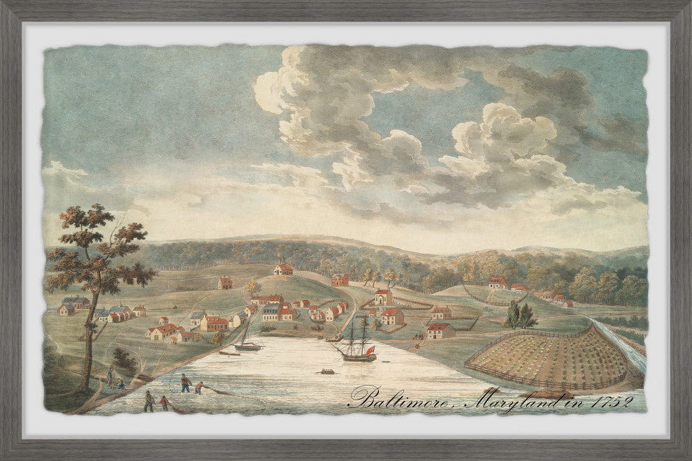 "Baltimore Maryland" Framed Painting Print, 36x24