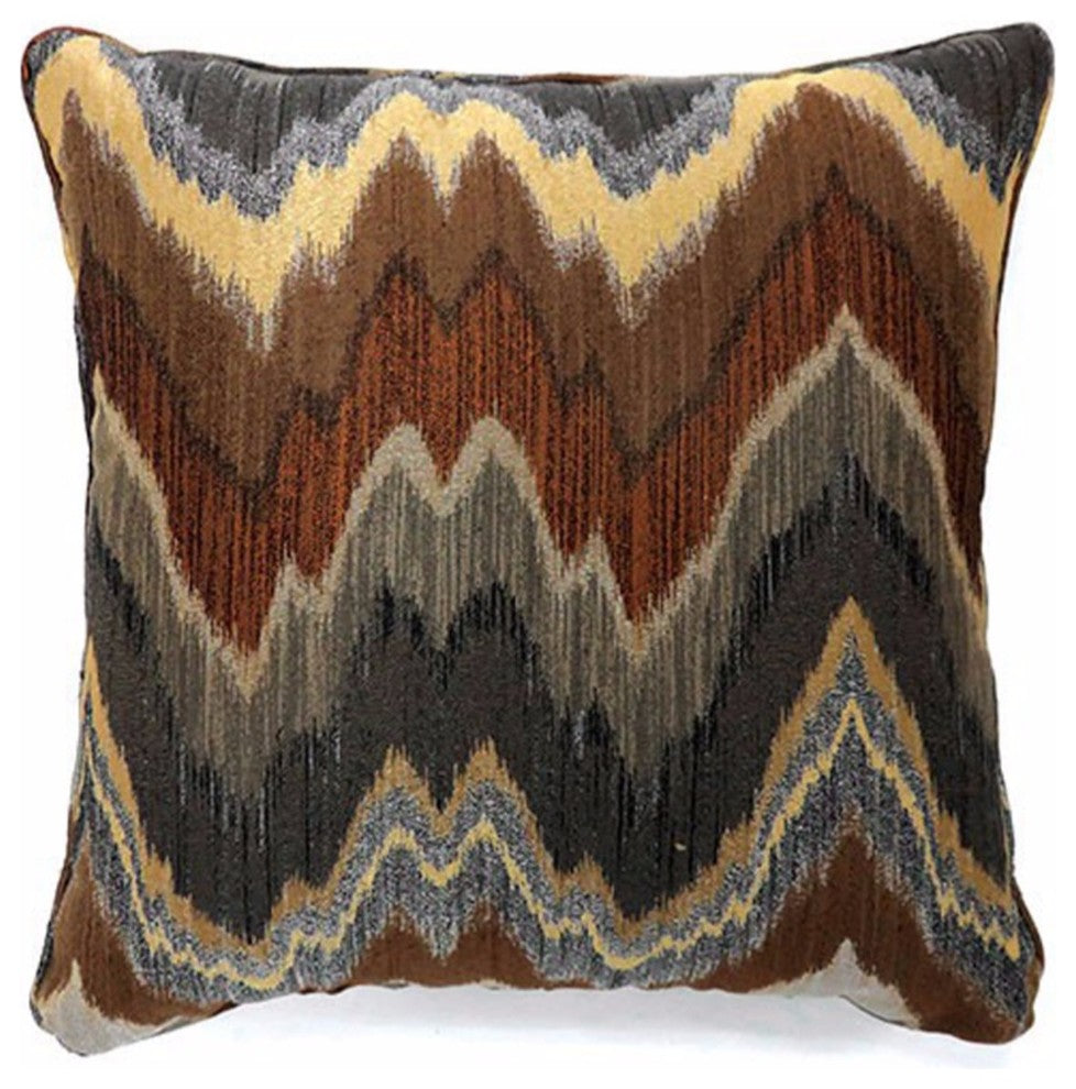 Benzara BM131545 Seismy Contemporary Pillow, Multicolor, Set of 2, Large