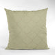 Creamy White Kona Embroidery Luxury Throw Pillow, Double sided 16"x16"