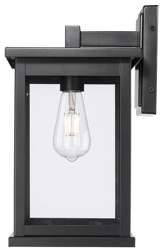 1 Light 8.5 in. Powder Coated Black Outdoor