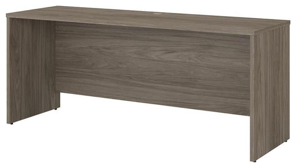 Office 500 72W x 24D Credenza Desk in Modern Hickory - Engineered Wood