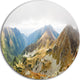 Ostry Rohac And Placlive Peaks, Landscape Round Metal Wall Art, 23"