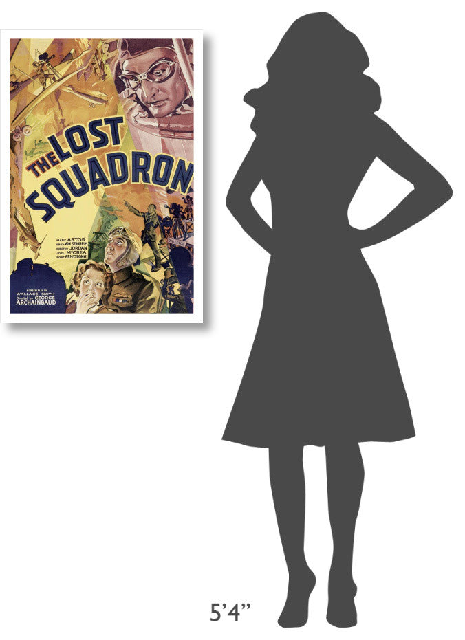 "Vintage Film Posters: Lost Squadron" Digital Paper Print, 22"x32"