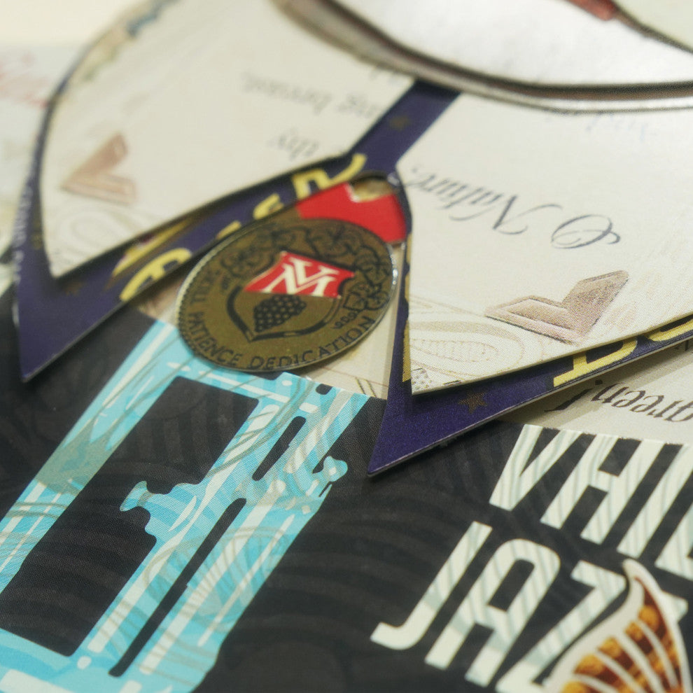 Cats Set Dimensional Collage Wall Art Framed Under Glass, Set of 4