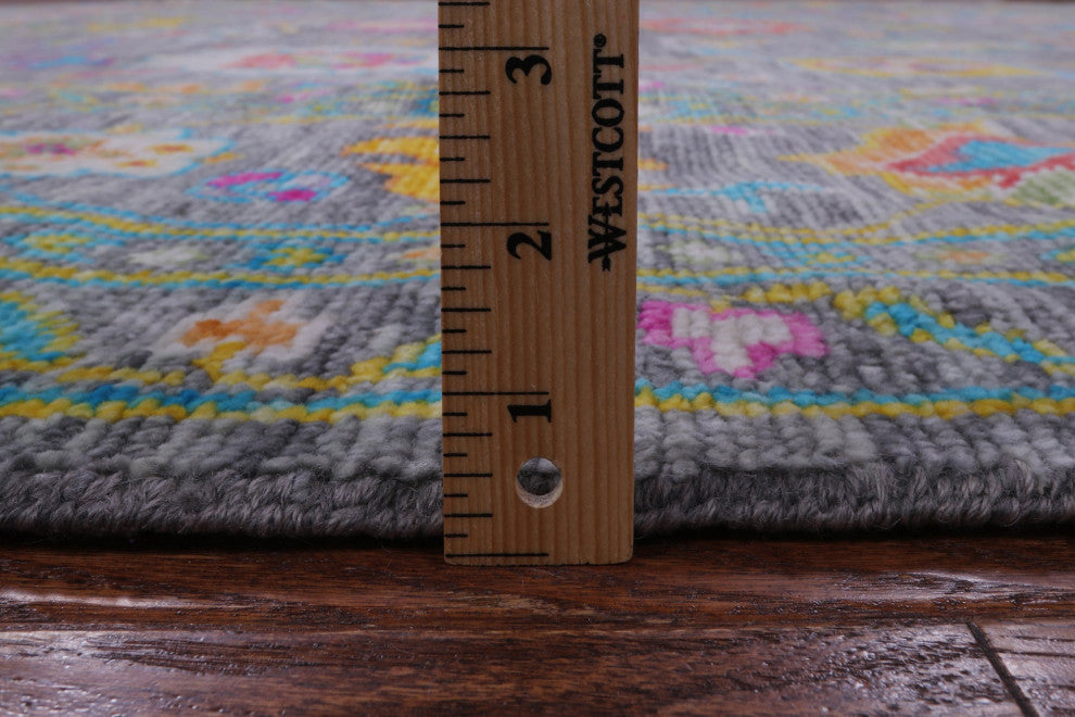 10' Square Turkish Oushak Handmade Wool Rug - Q14998