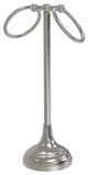 Vanity Top 2 Ring Guest Towel Holder, Satin Nickel