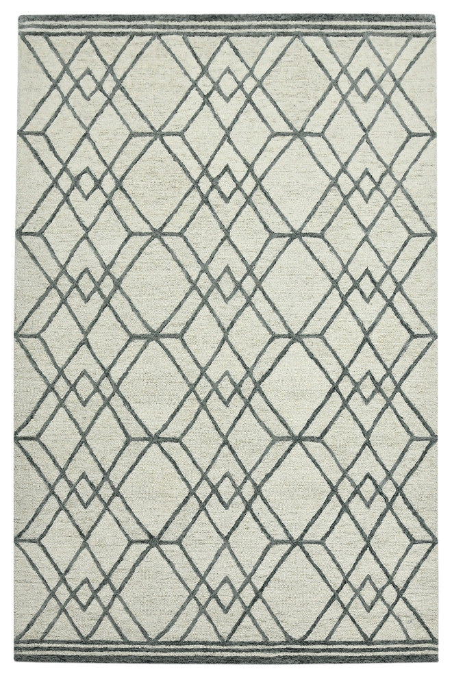 Vista Duncan Area Rug, Ivory, 8' x 10', Geometric