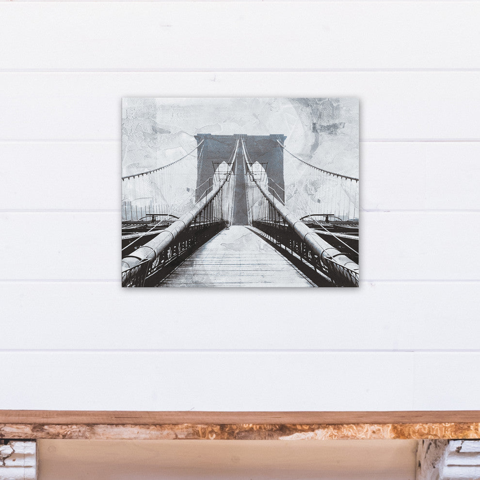 Brooklyn Bridge Sketch Print on Canvas