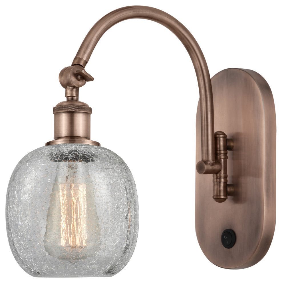 Innovations 518-1W-AC-G105 1-Light Sconce, Antique Copper