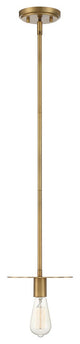 Savoy House Meridian 1 Light Mini-Pendant Natural Brass