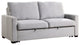 Wallstone Convertible Studio Sofa With Pull-Out Bed, Gray Color