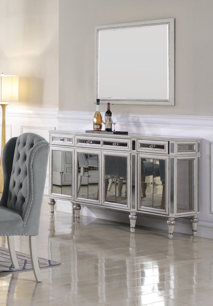 Emory Antique Cream Wall Vanity Mirror