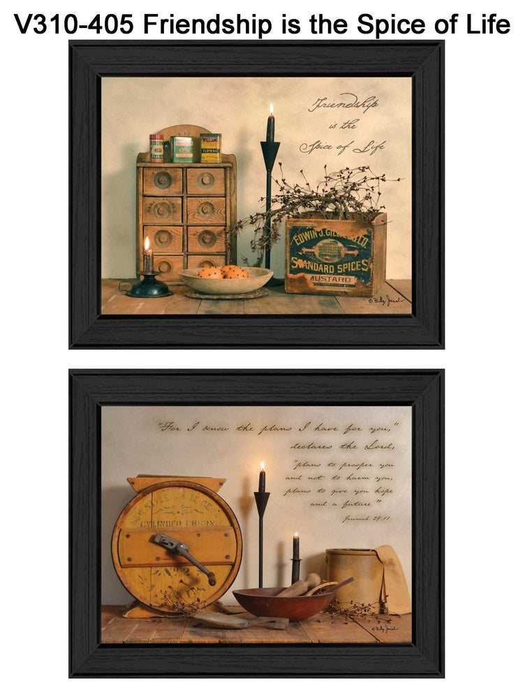 "Friendship is the Spice of Life" Collection By Billy Jacobs, Black Frame