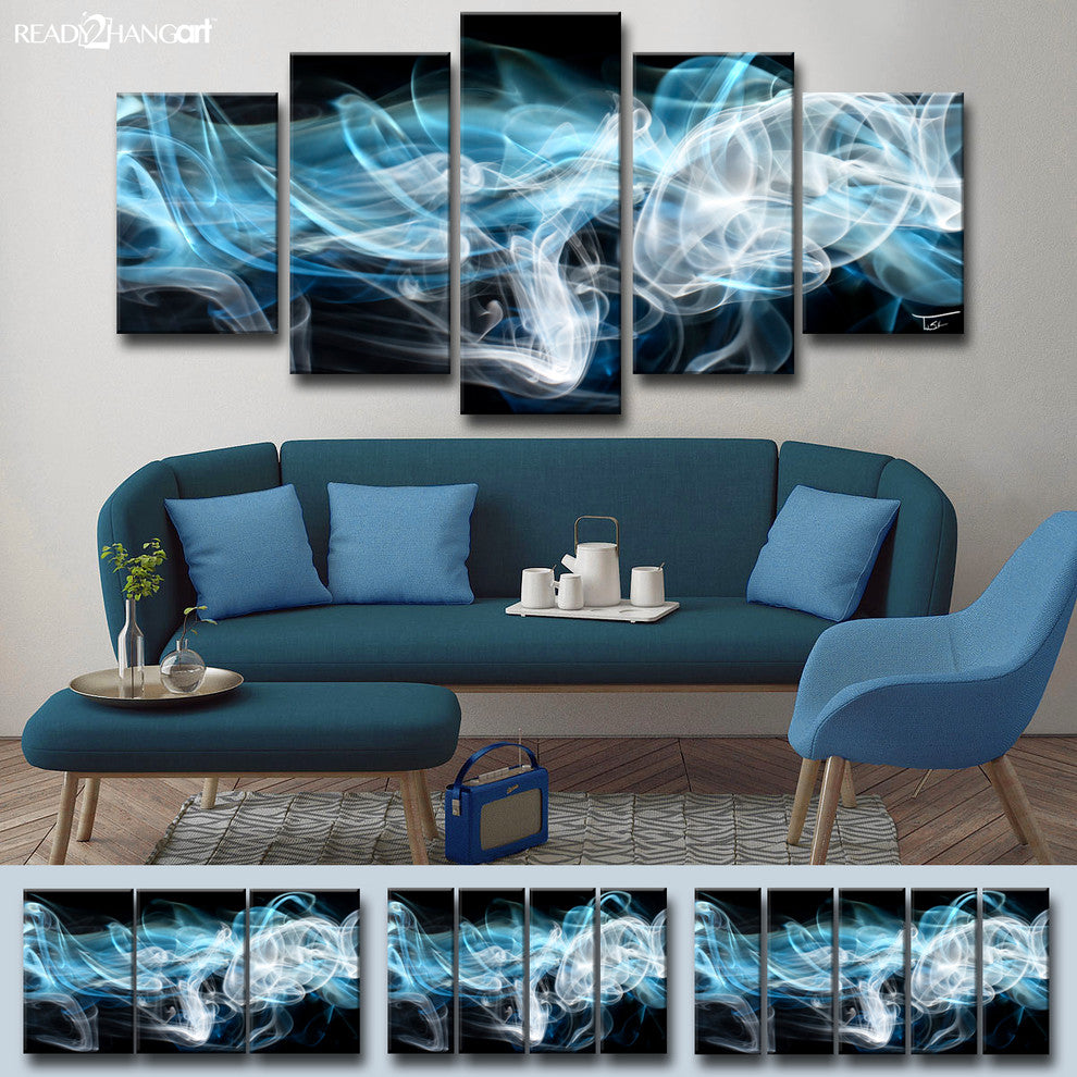 Ready2HangArt ''Glitzy Mist XIII'' by Tristan Scott, 30"x60", 5 Piece Set