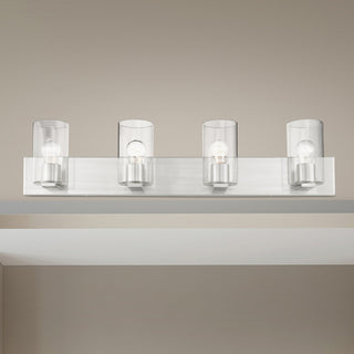 Livex Lighting Zurich 4 Light Brushed Nickel Large Vanity Sconce