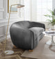 Abundant Performance Velvet Sofa Charcoal