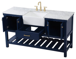 Home Living 22" Farmhouse Blue-Light Bathroom Vanity