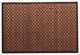 Checkered Natural Bamboo Floor Mat, 48x72", Brown