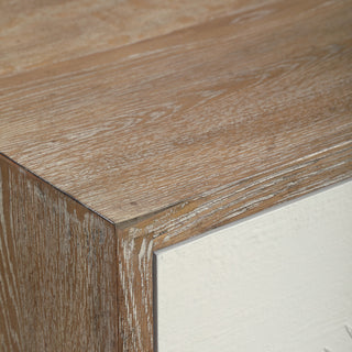 Uttermost 25084 Dani 48"W 2 Shelf Wood Accent Cabinet - Matte White / Gray