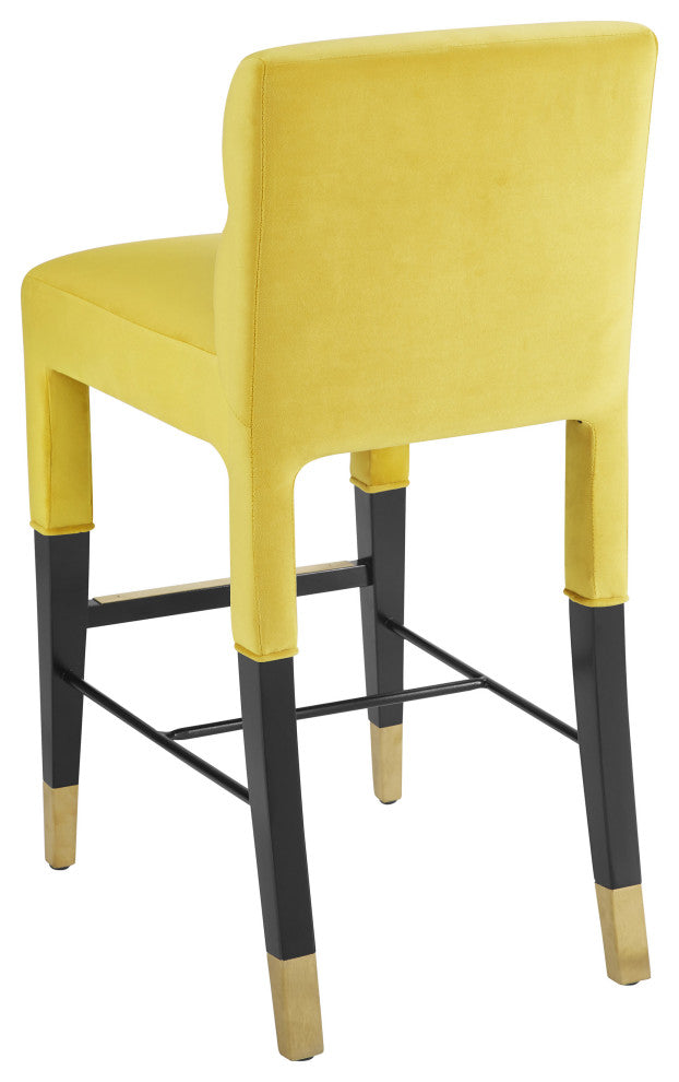 Taylor Burnt Gold Velvet Counter Stool