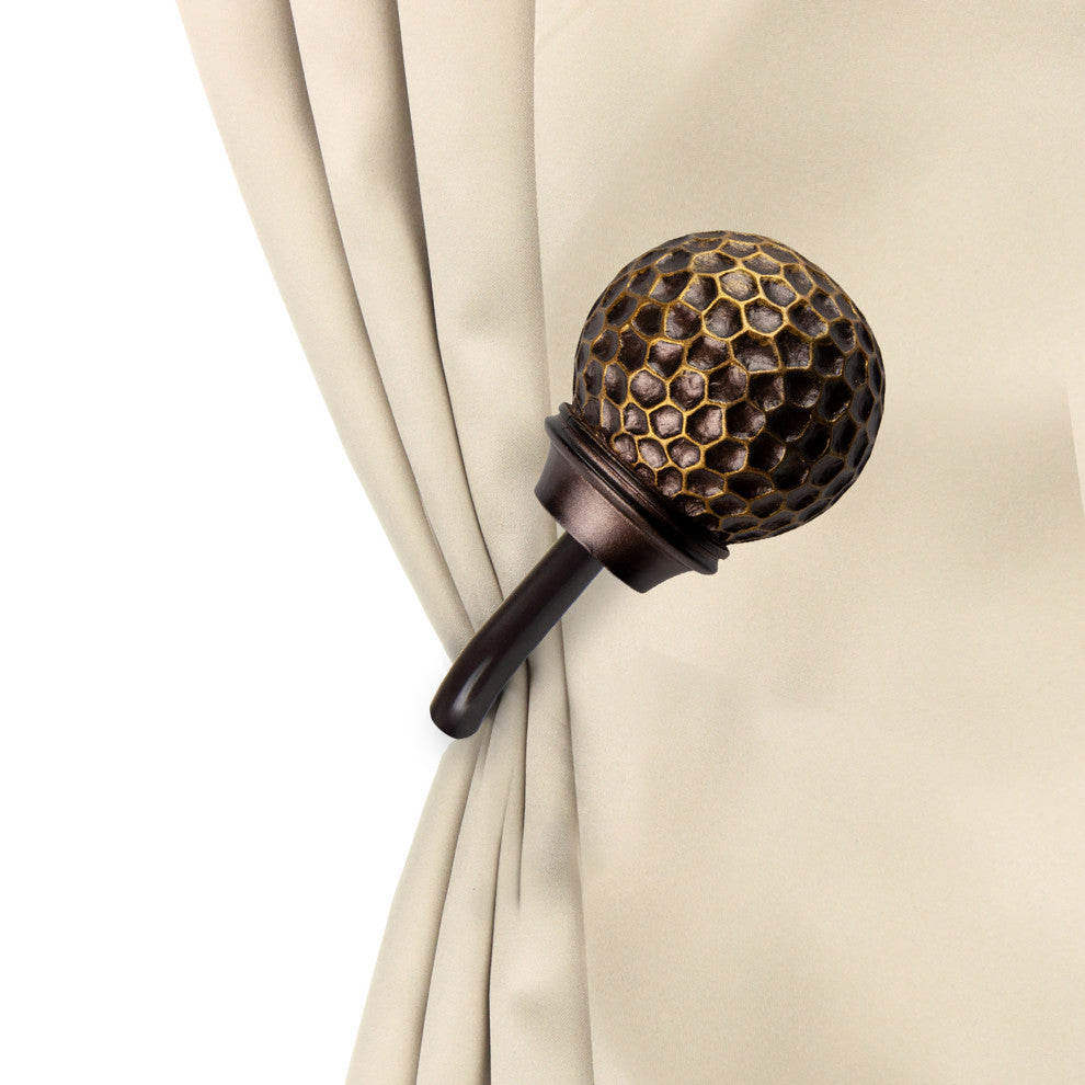 Kira Curtain Holdback, Pair, Cocoa