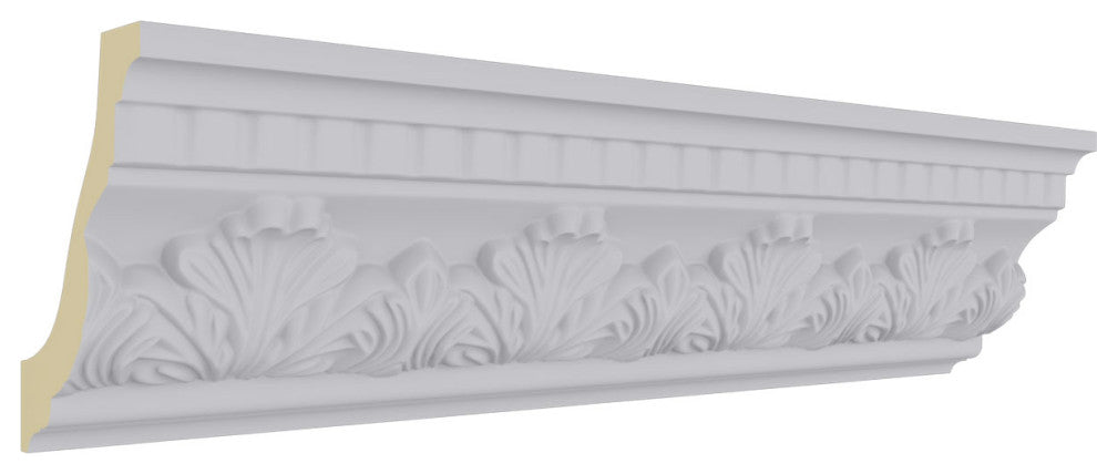 4 1/2"H x 3 1/4"P x 5 1/2"F x 94 1/2"L Devon Crown Moulding