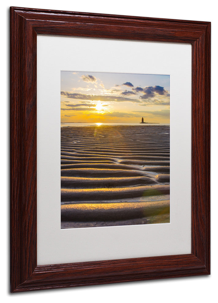 PIPA Fine Art ''Sandbars'' Matted Framed Art, 14x11