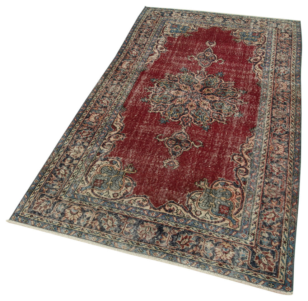 Rug N Carpet - Hand-knotted Turkish 3' 8" x 6' 8" Vintage Small Area Rug
