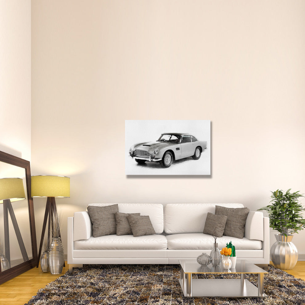 "1964 Aston Martin DB5 Watercolor" Fine Art Print