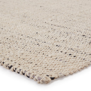 Jaipur Living Almand Natural Solid White/Black Area Rug, 12'x15'